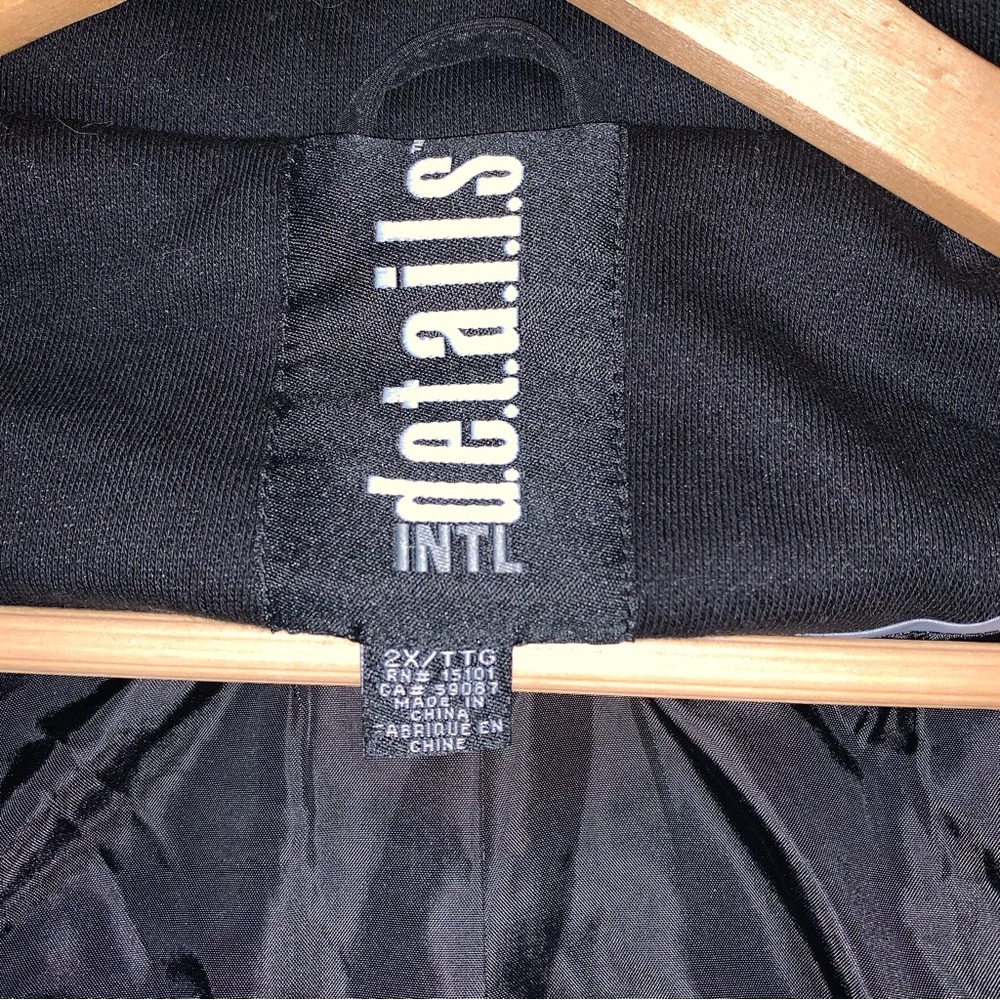 Black Coat Womens 2XL Pea Parka Jacket Soft Removable Hood Preppy Winter CLassic - Picture 7 of 10